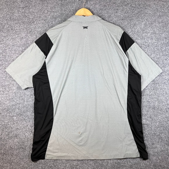 PXG Golf Polo Shirt Mens 2XL Gray Parsons Xtreme Stretch Performance - Picture 2 of 11